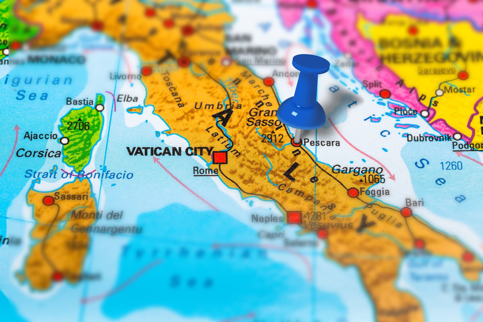 Pescara Italy map